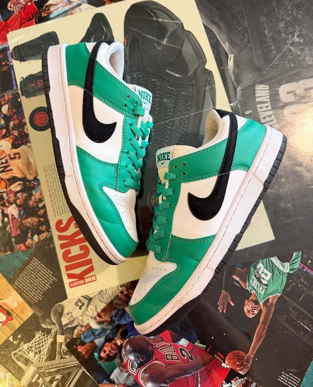 Nike Dunk Low Celtics Stadium Green White Black Sneakers